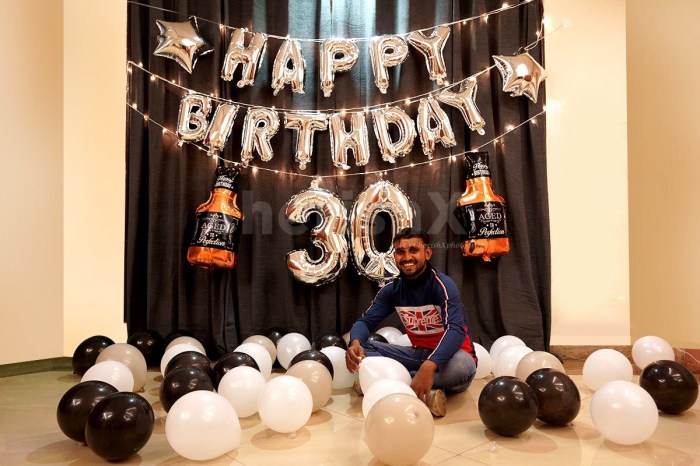 Simple birthday decoration at home