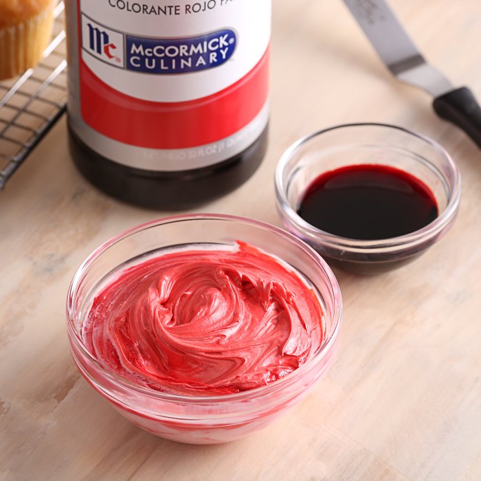 Red icing food coloring