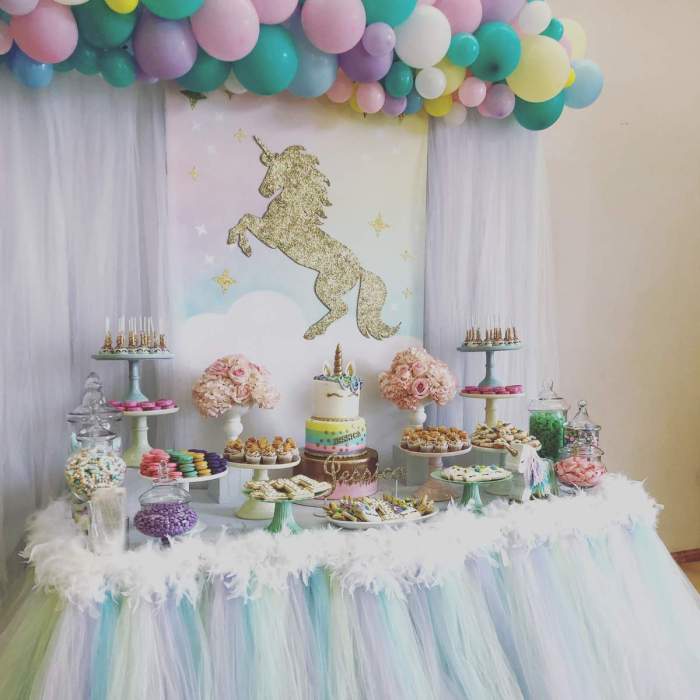 Birthday decoration unicorn theme