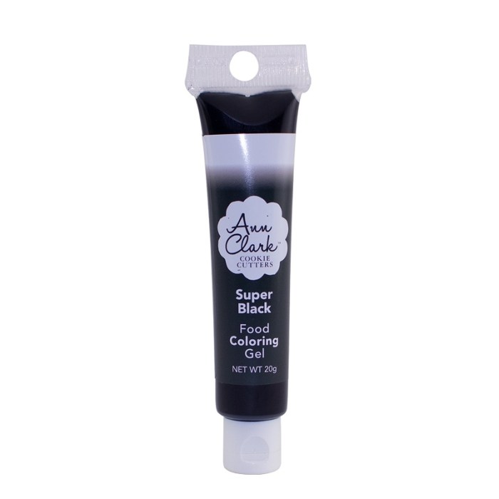 Black food coloring gel