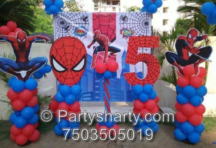 Spiderman birthday decoration kit