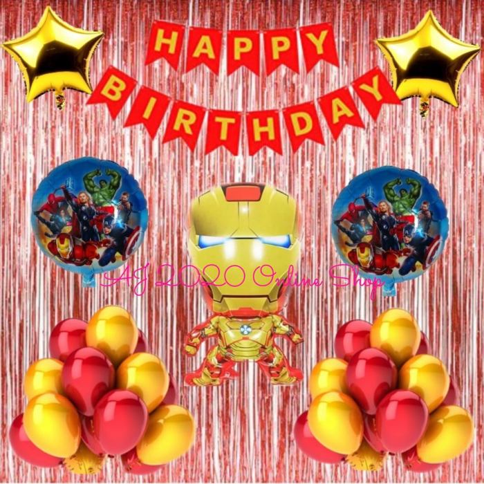 Iron man decoration for birthday party