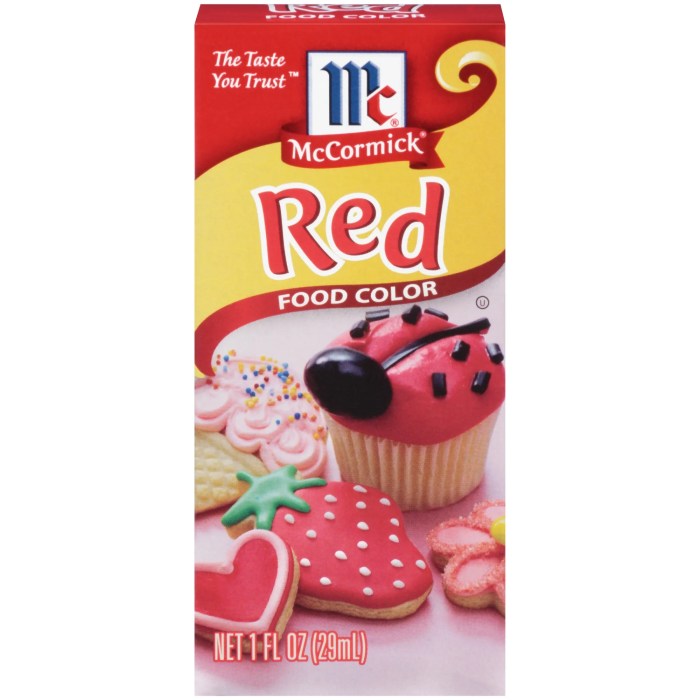 What colors make red food coloring