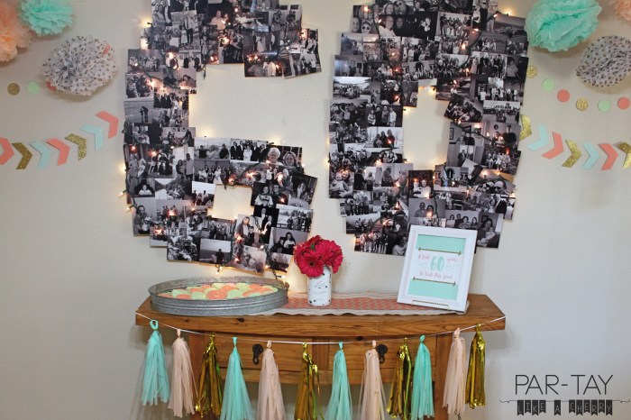 Party decoration ideas for 60th birthday