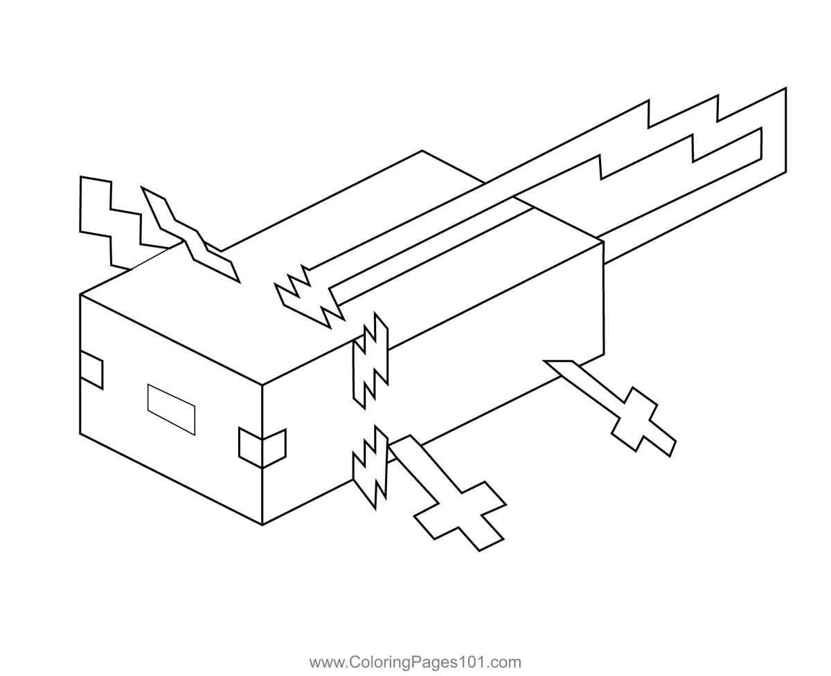 Axolotl coloring pages