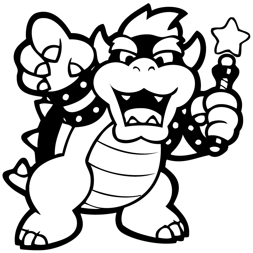 Bowser coloring page