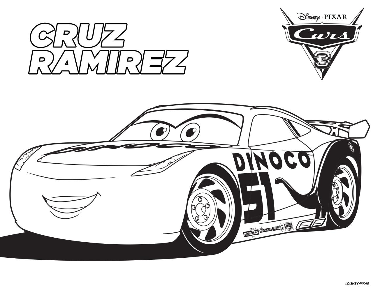 Lightning mcqueen coloring pages