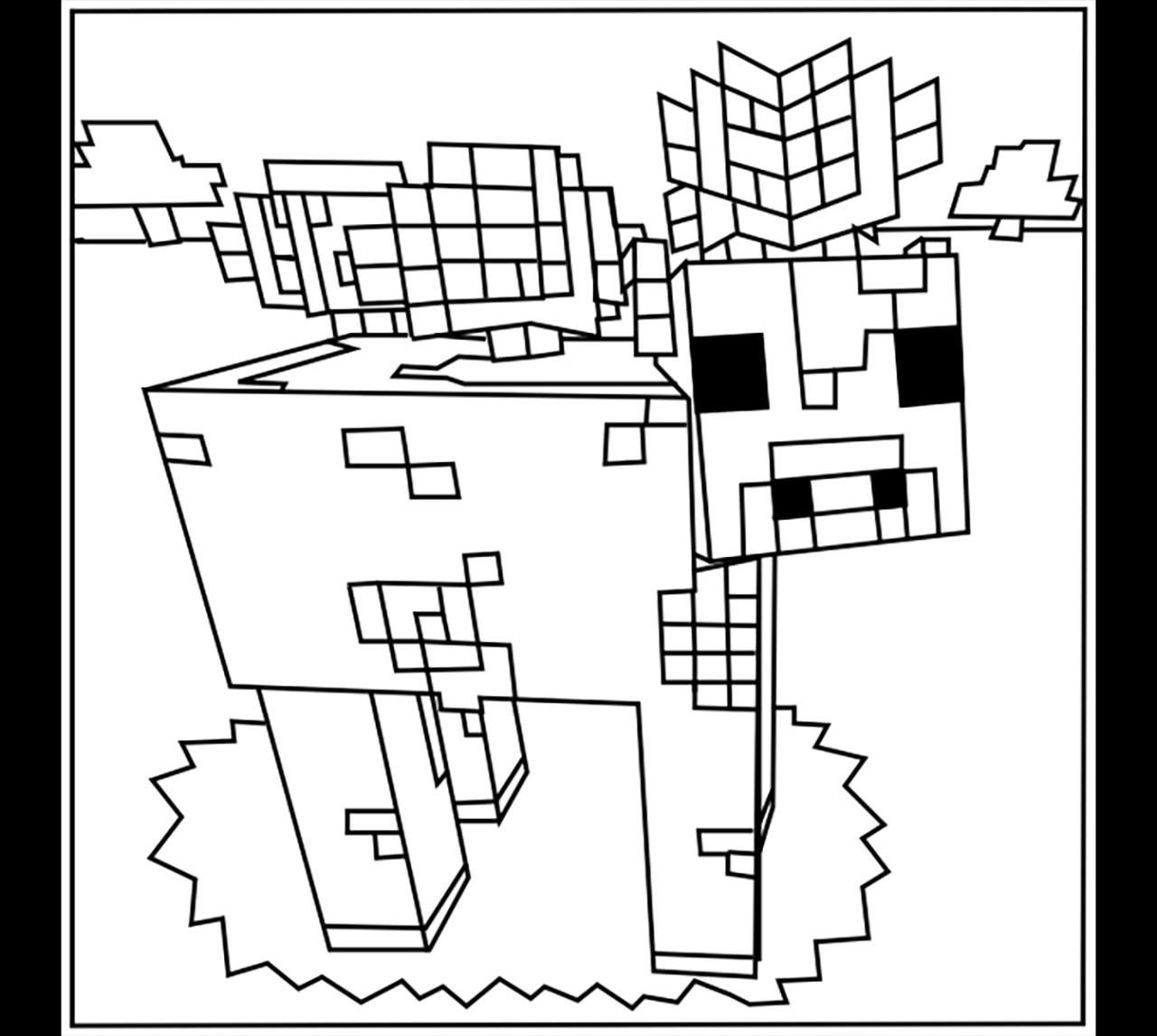 Minecraft coloring pages