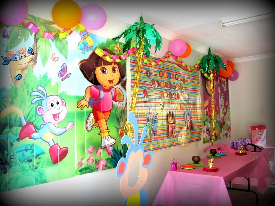 Dora decoration for birthday party