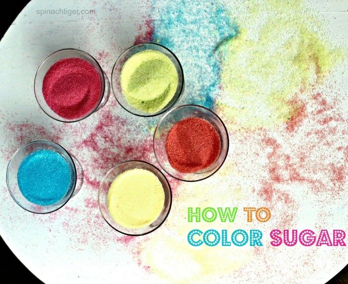 How to color sugar with food coloring