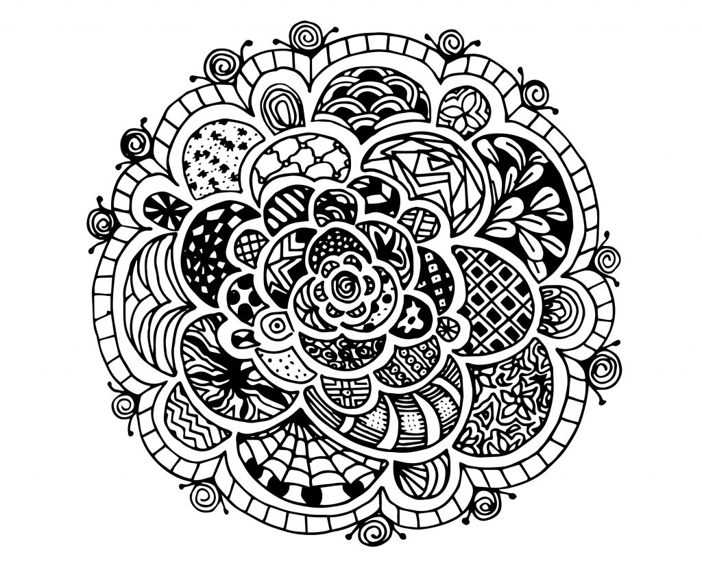 Coloring page for teens