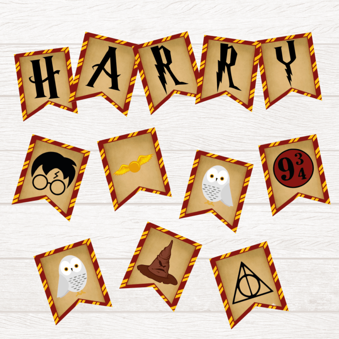 Harry potter party decoration