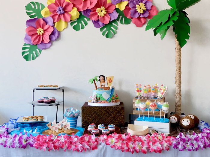 Moana birthday party decoration