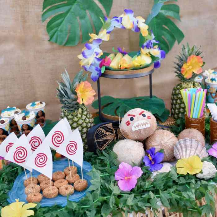 Moana birthday party decoration