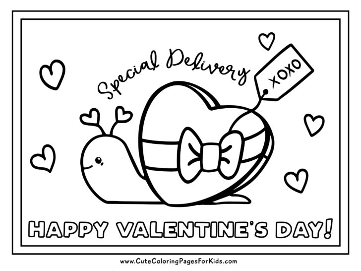 Valentines day coloring pages