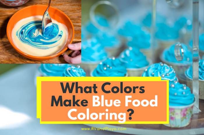 How to make food coloring blue