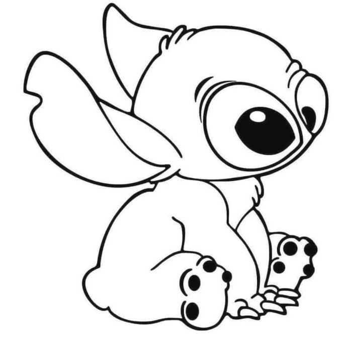 Stitch coloring pages