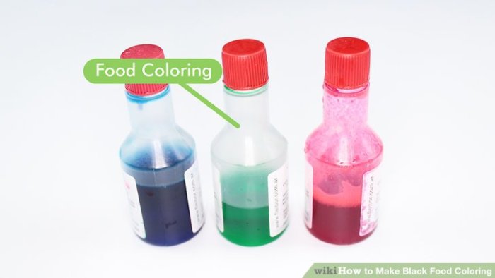 How can you make black food coloring