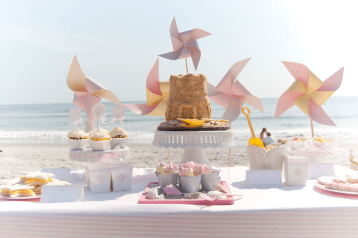 Decoration beach birthday party