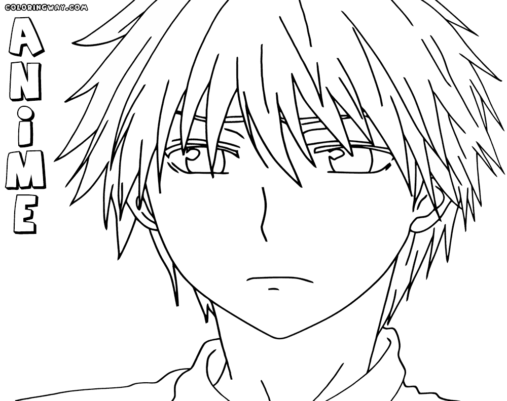 Anime coloring page