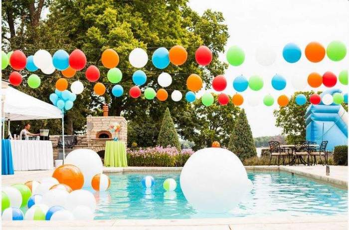 Pool decoration ideas for party