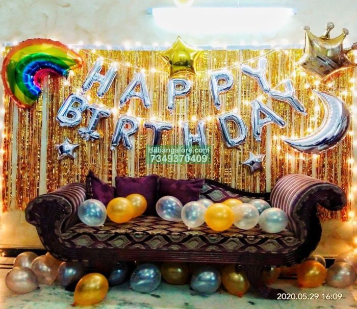 Decoration for happy birthday