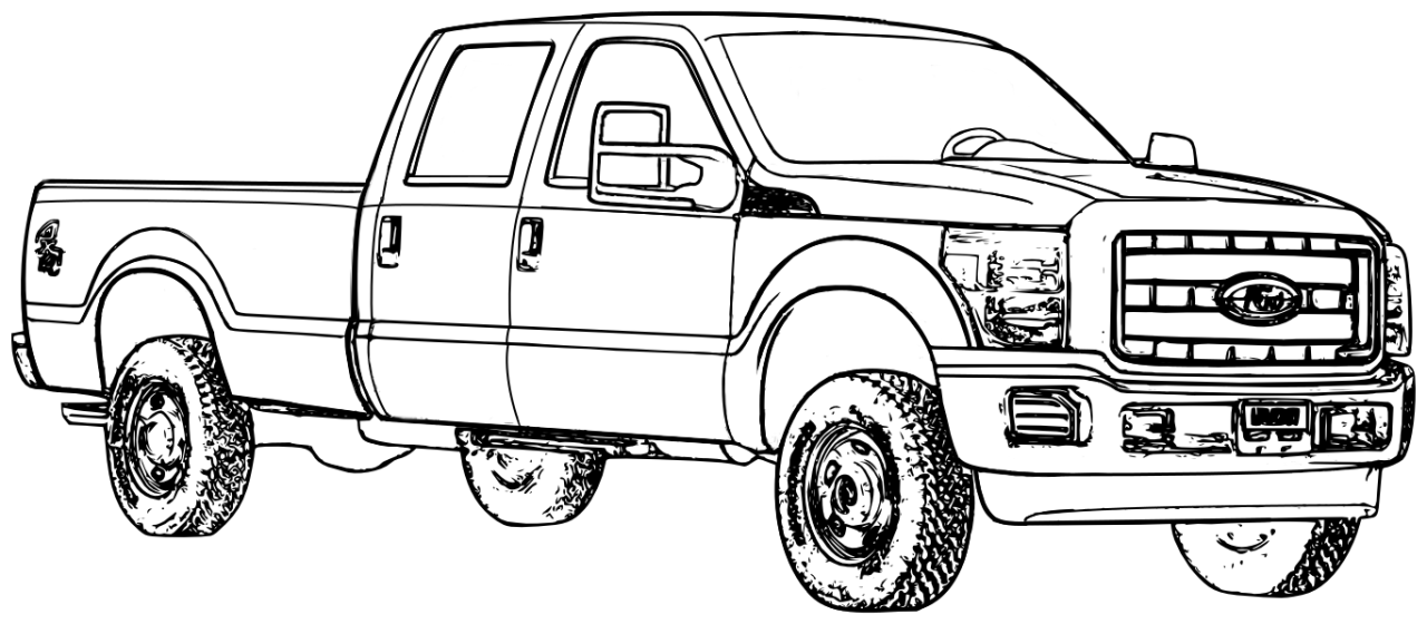 Truck coloring pages