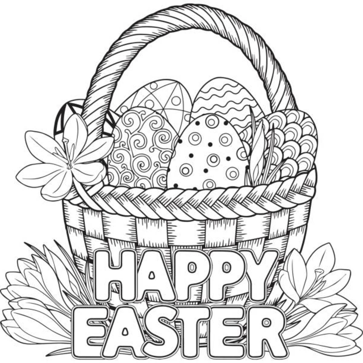 Easter coloring in pages