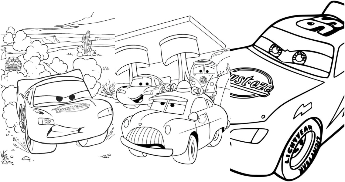 Cars lightning mcqueen coloring pages