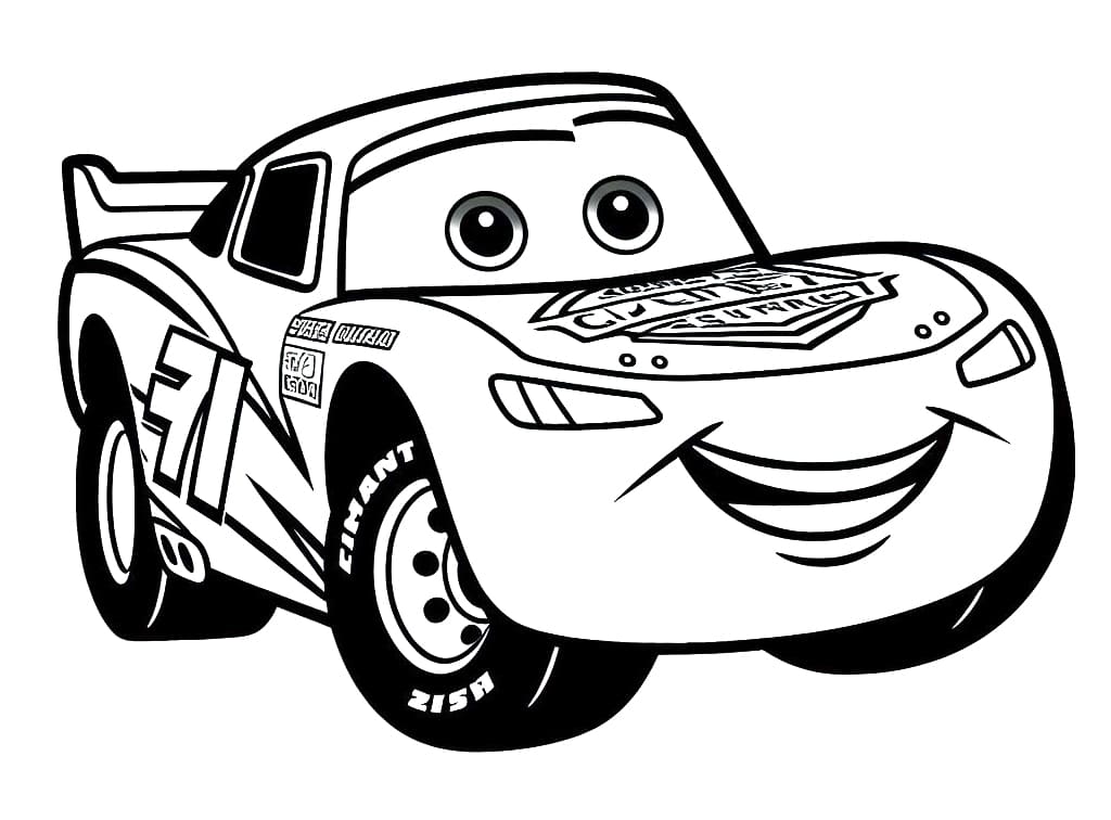 Lightning mcqueen coloring pages