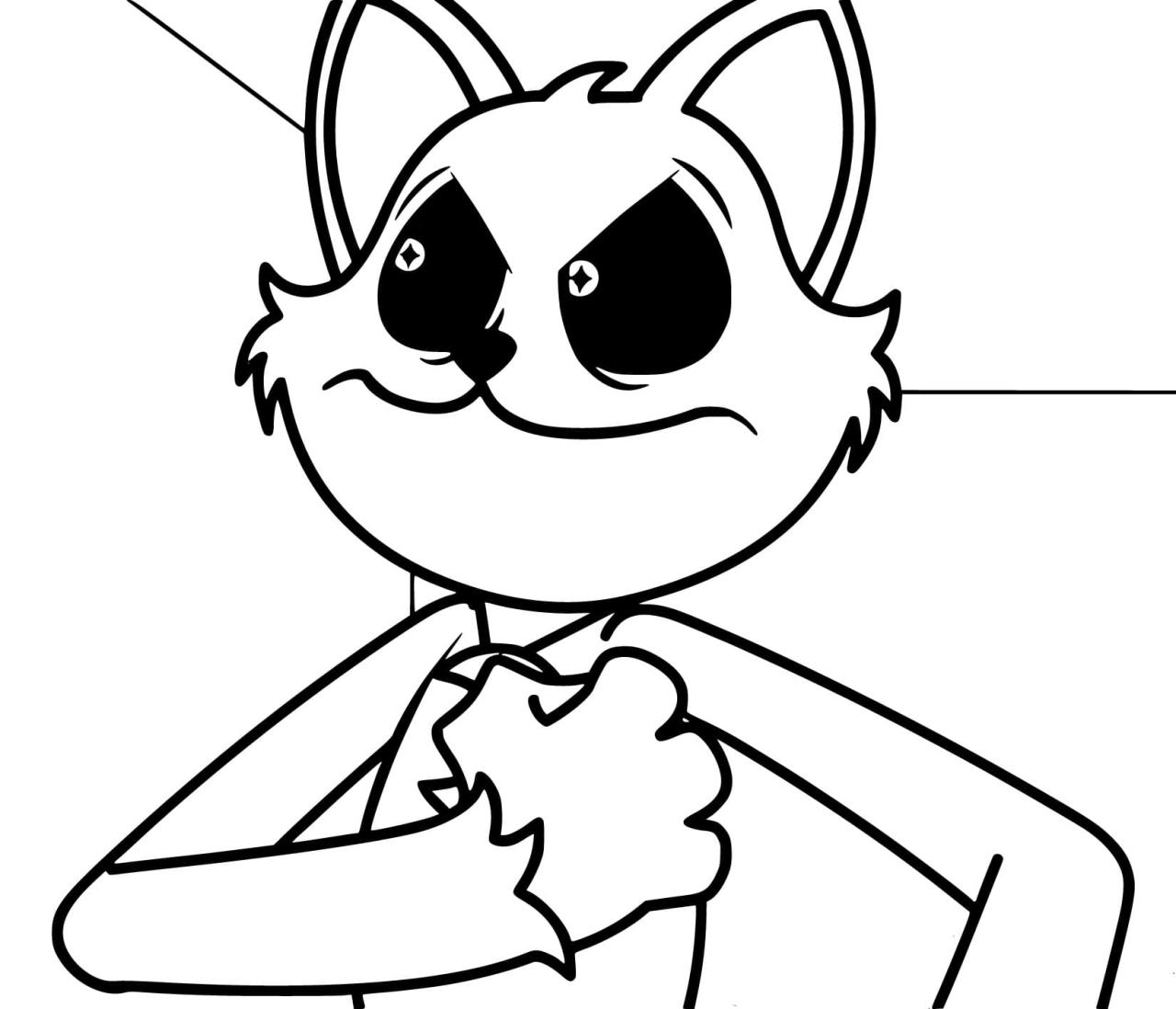 Catnap coloring page