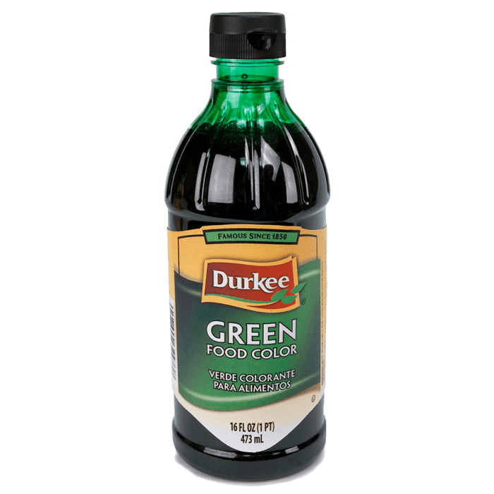 Can green food coloring cause diarrhea