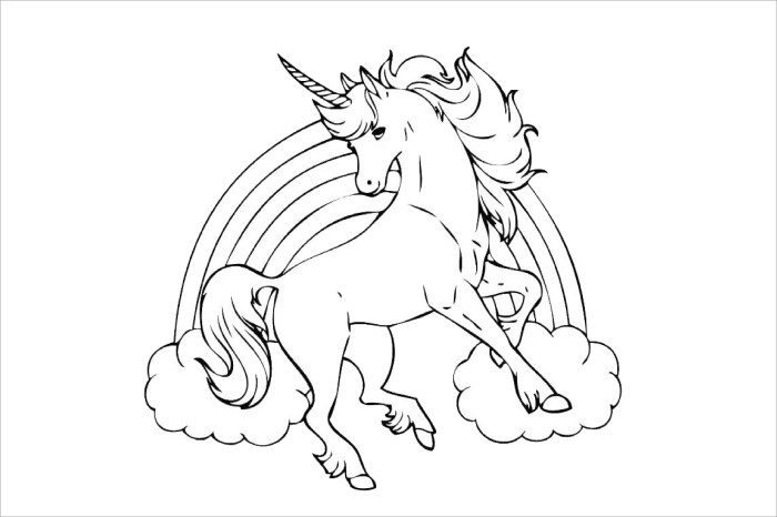 Unicorn coloring pages