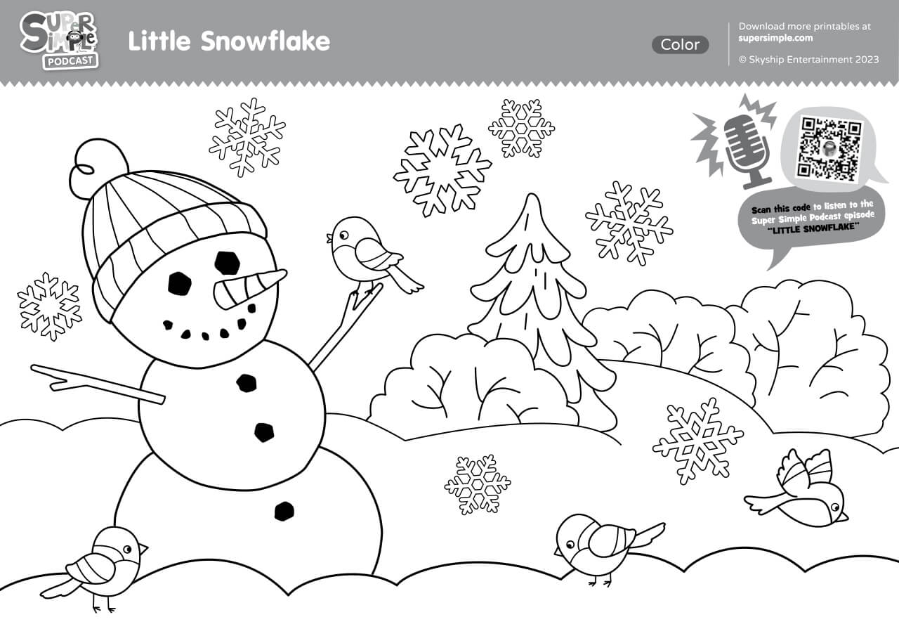 Snowflake coloring page