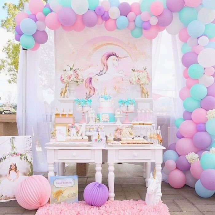 Birthday decoration unicorn theme