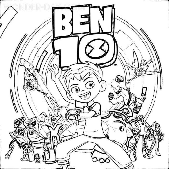 Coloring book ben 10