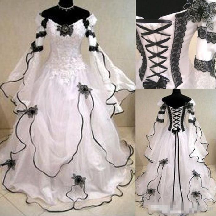 Gothic wedding dresses plus size