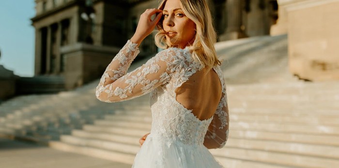 Fully beaded wedding dress