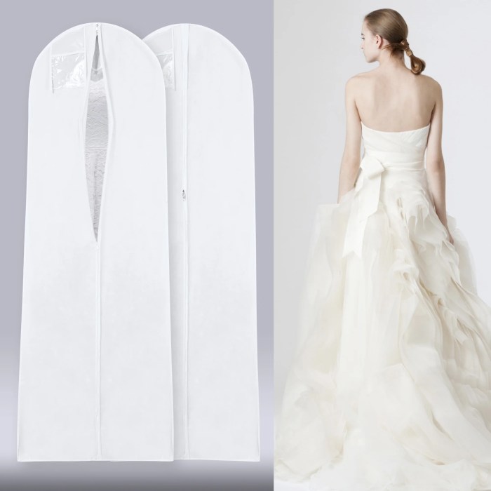 Garment bag wedding dress