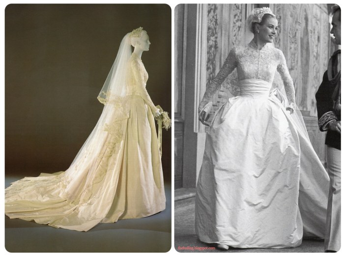 Grace kelly wedding dress photo