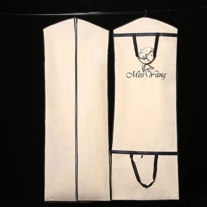 Garment bag wedding dress