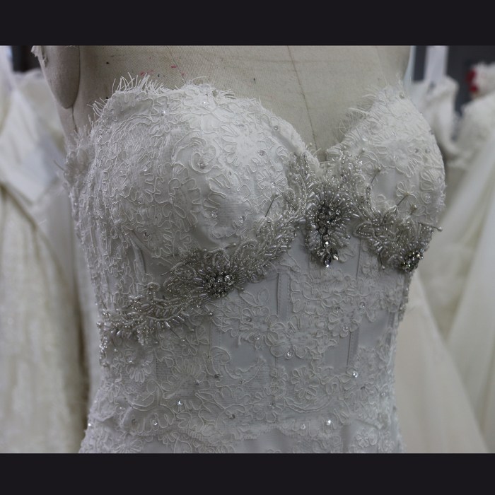 Fully beaded wedding dress