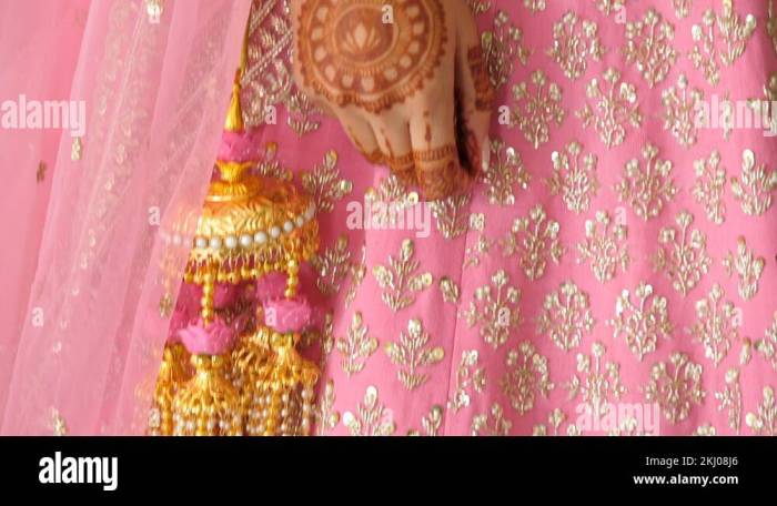 Indian pink wedding dress