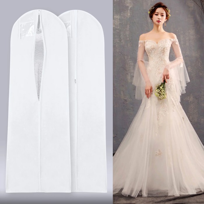 Garment bag wedding dress