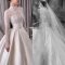 High Neck Lace Wedding Dresses with Sleeves