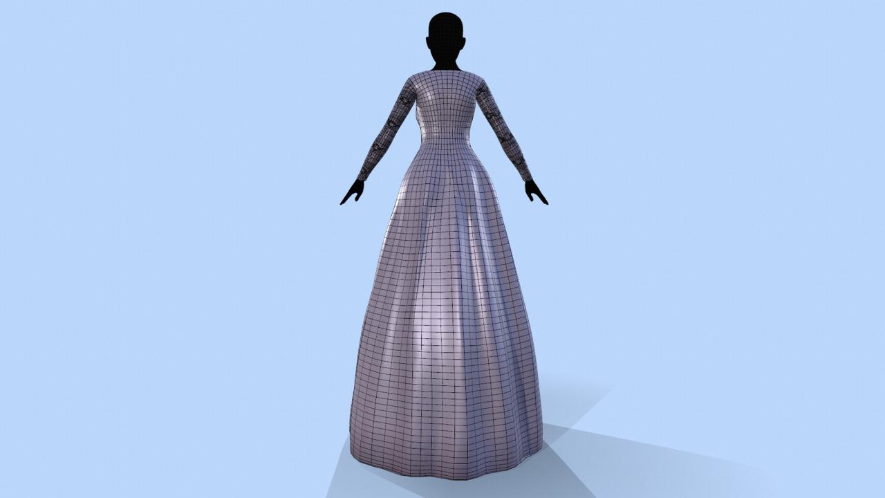 Game design wedding dress