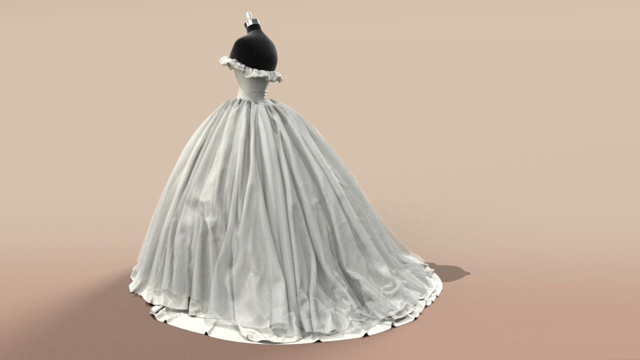 Game design wedding dress