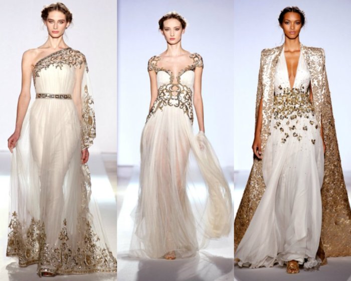 Greek goddess style wedding dresses