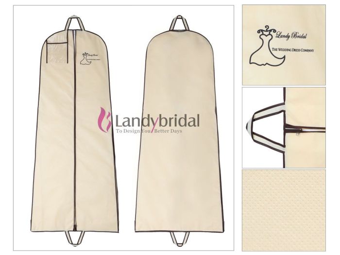 Garment bag for wedding dress on plane