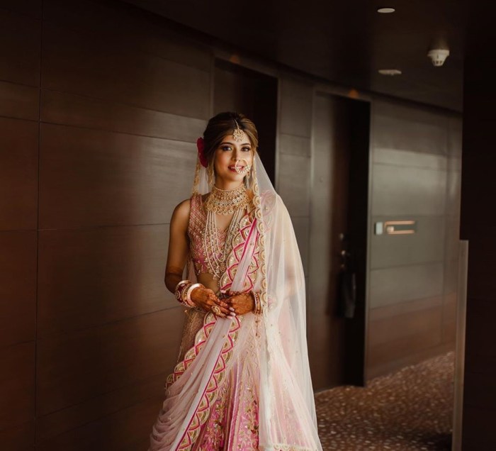 Indian pink wedding dress